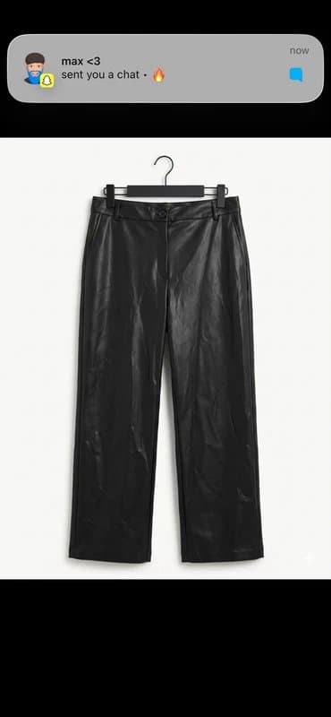 ASOS Asos Wide leg leather trousers