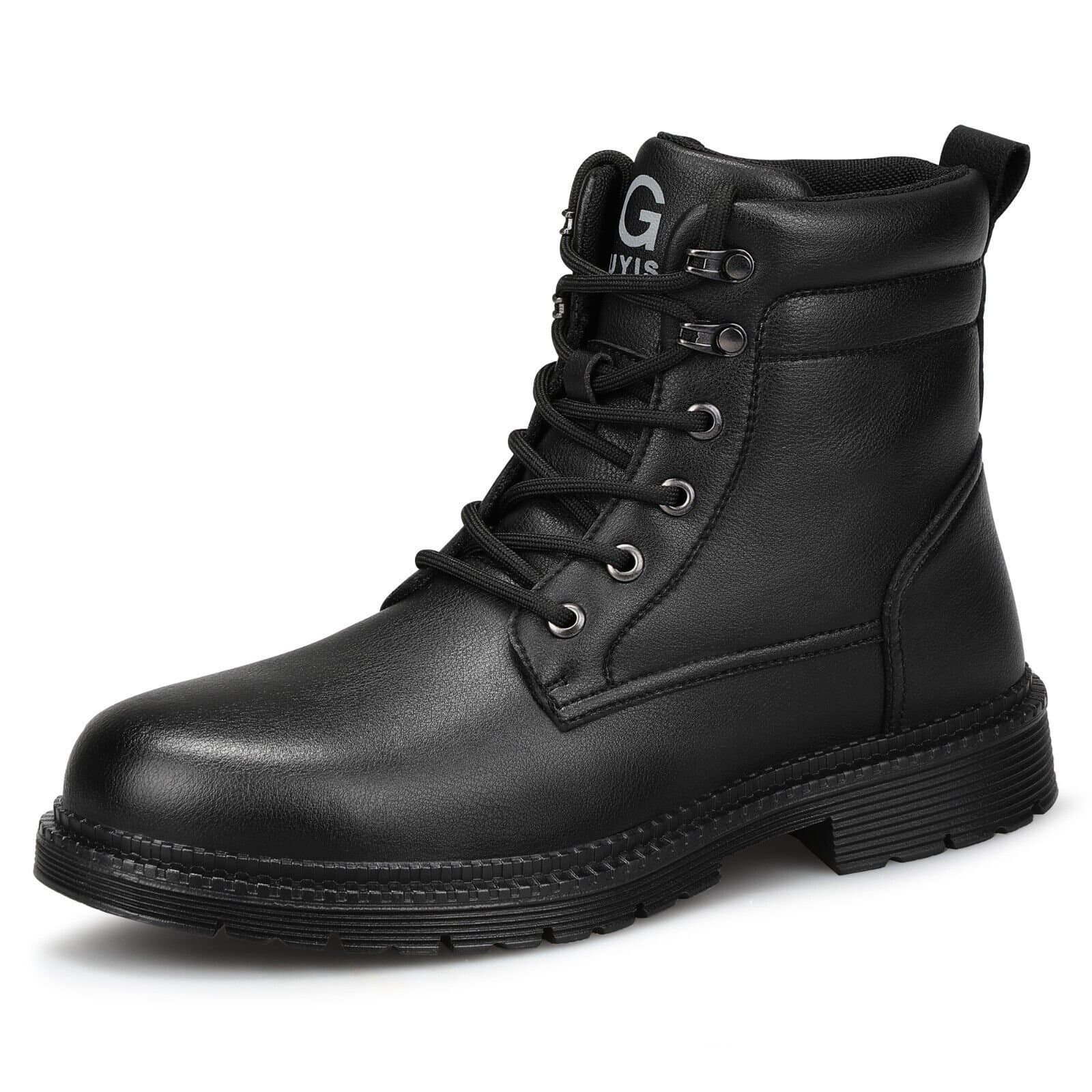 SAFETY BRANDS SAFETY BRANDS Men's Safety Boots Steel Toe Cap Boots Lightweight Water Resistant Shoes in Black