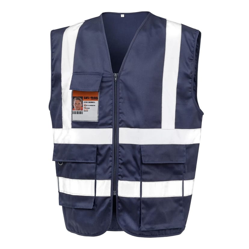 SAFE-GUARD by Result SAFE-GUARD by Result Men's Heavy Duty Security Vest in Navy - 1
