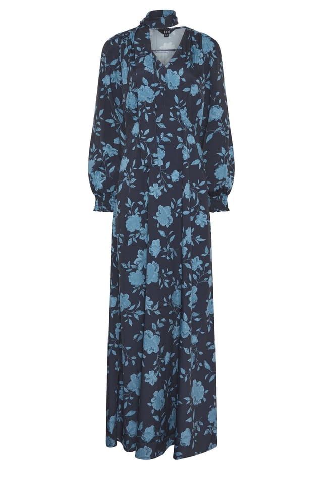 Long Tall Sally Long Tall Sally Women's Tall Floral Maxi Dress in Mid Navy - 2