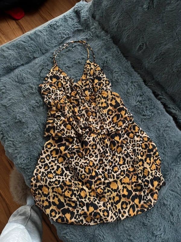 Bershka Leopard print dress