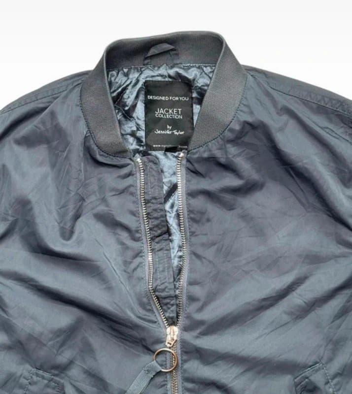 Jennifer Taylor Jennifer Taylor Navy Bomber Jacket UK 8-10 Lightweight Zip