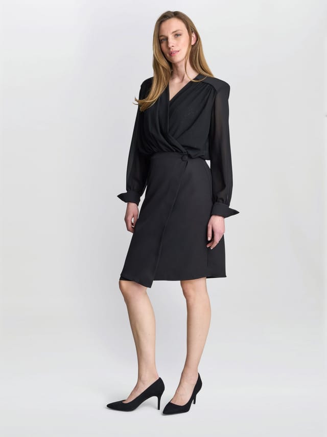 Gina Bacconi Gina Bacconi Women's Rae Sequin 2 Piece Dress in Black - 3