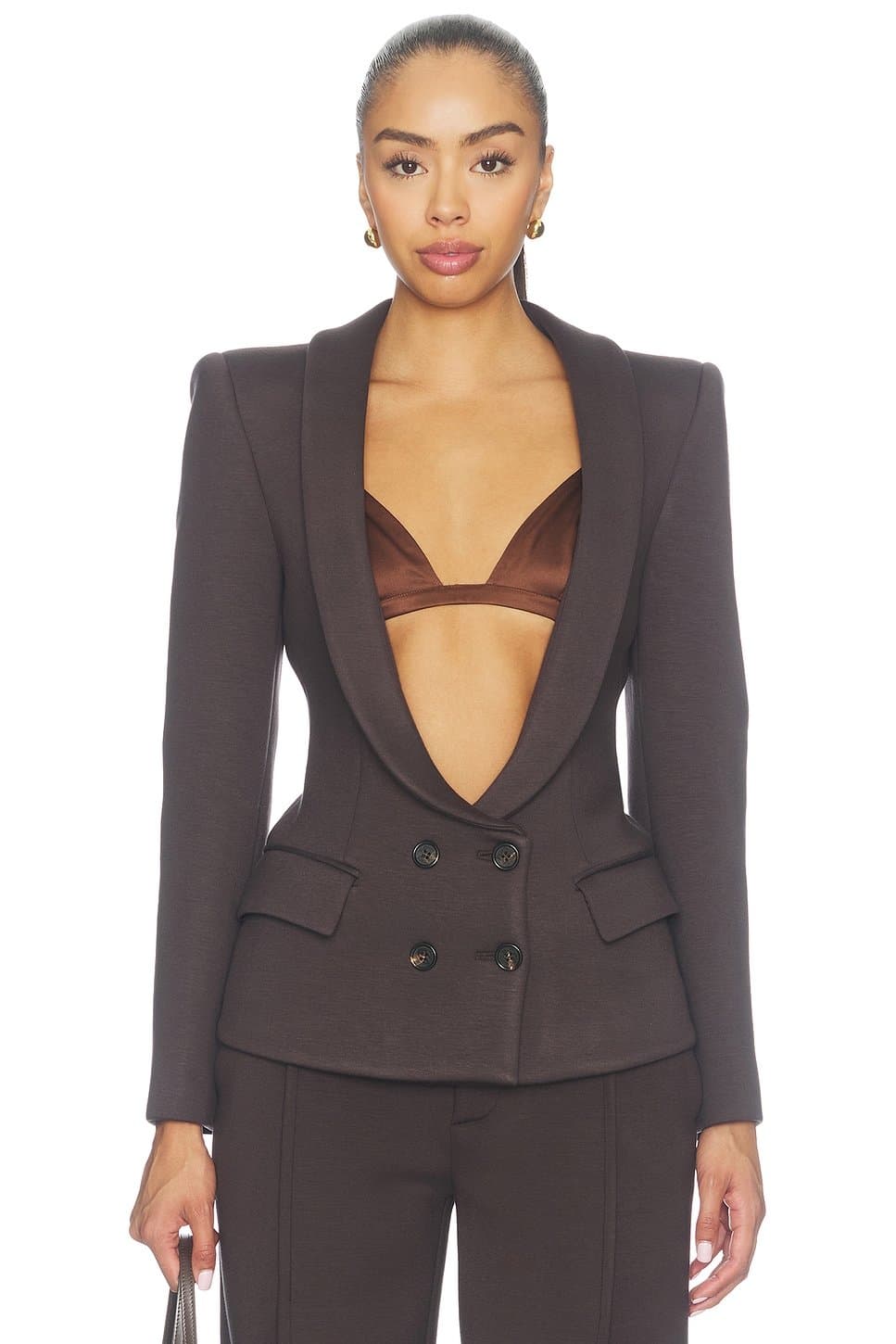revolve Rosette Double-breasted Blazer