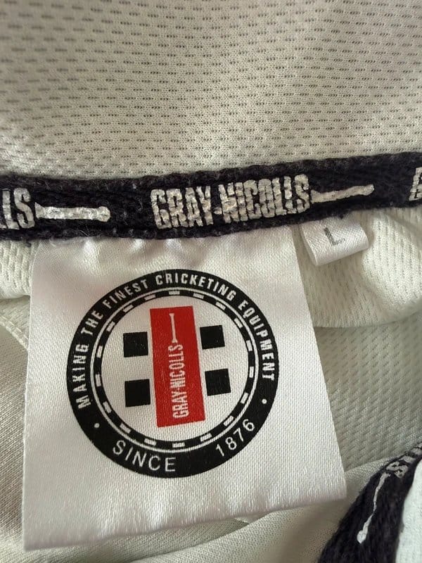 Gray nicolls Cream Black Short Sleeve Men’s Cricket Top L Gray Nicolls - 1