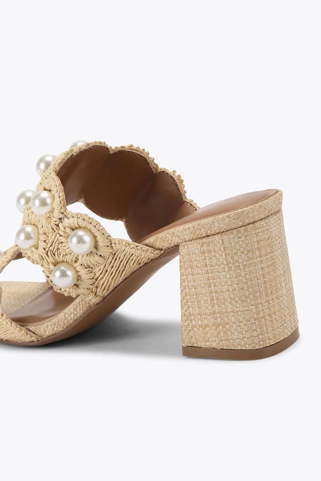 KG Kurt Geiger KG Kurt Geiger Women's 'Prairie Block' Sandals in Beige - 3