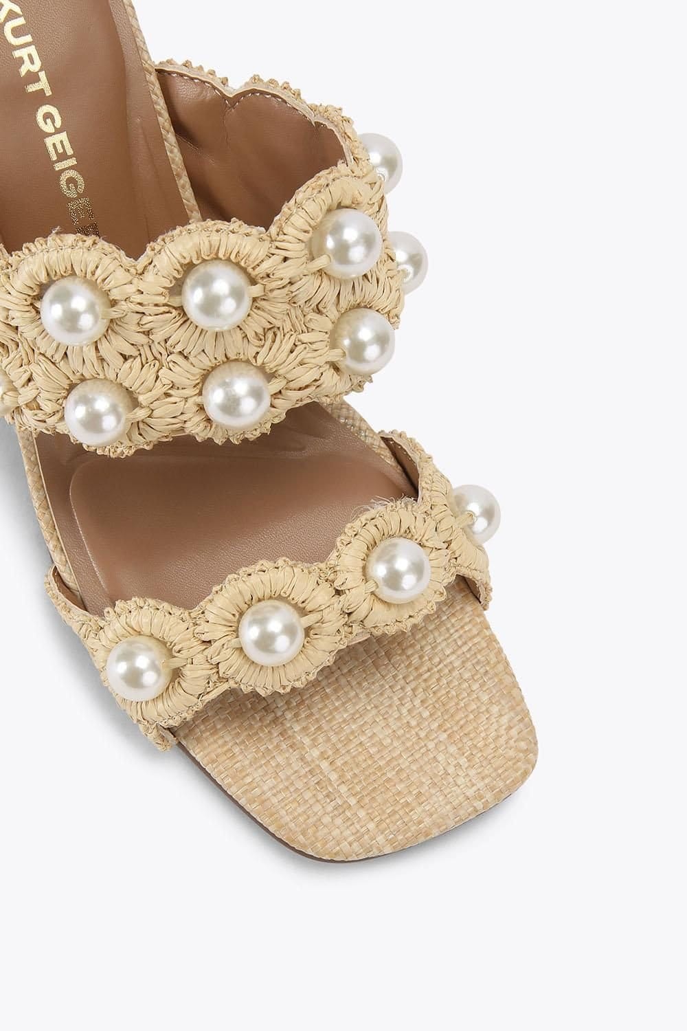 KG Kurt Geiger KG Kurt Geiger Women's 'Prairie Block' Sandals in Beige - 4