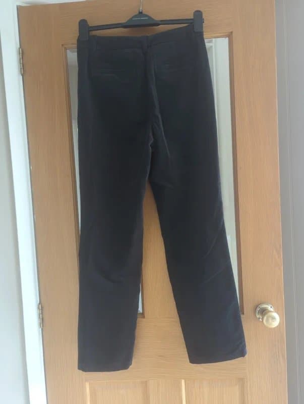 White Stuff White Stuff black velvet look trousers