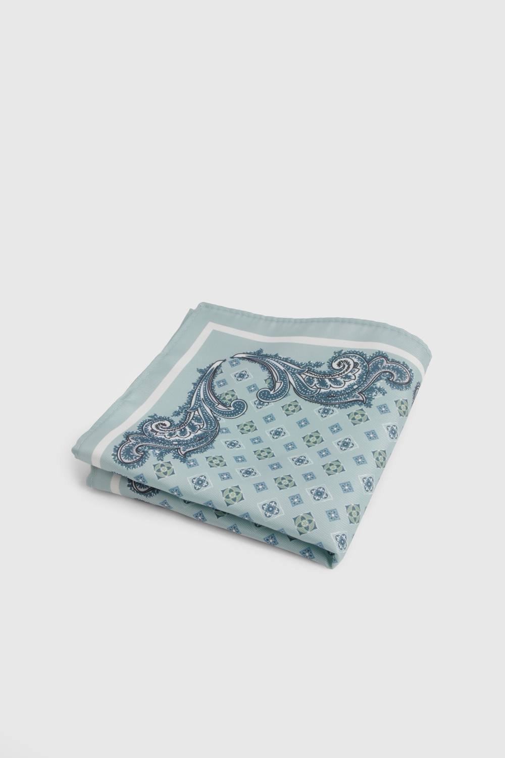 Burton Burton Men's Sage Foulard Pocket Square - 2