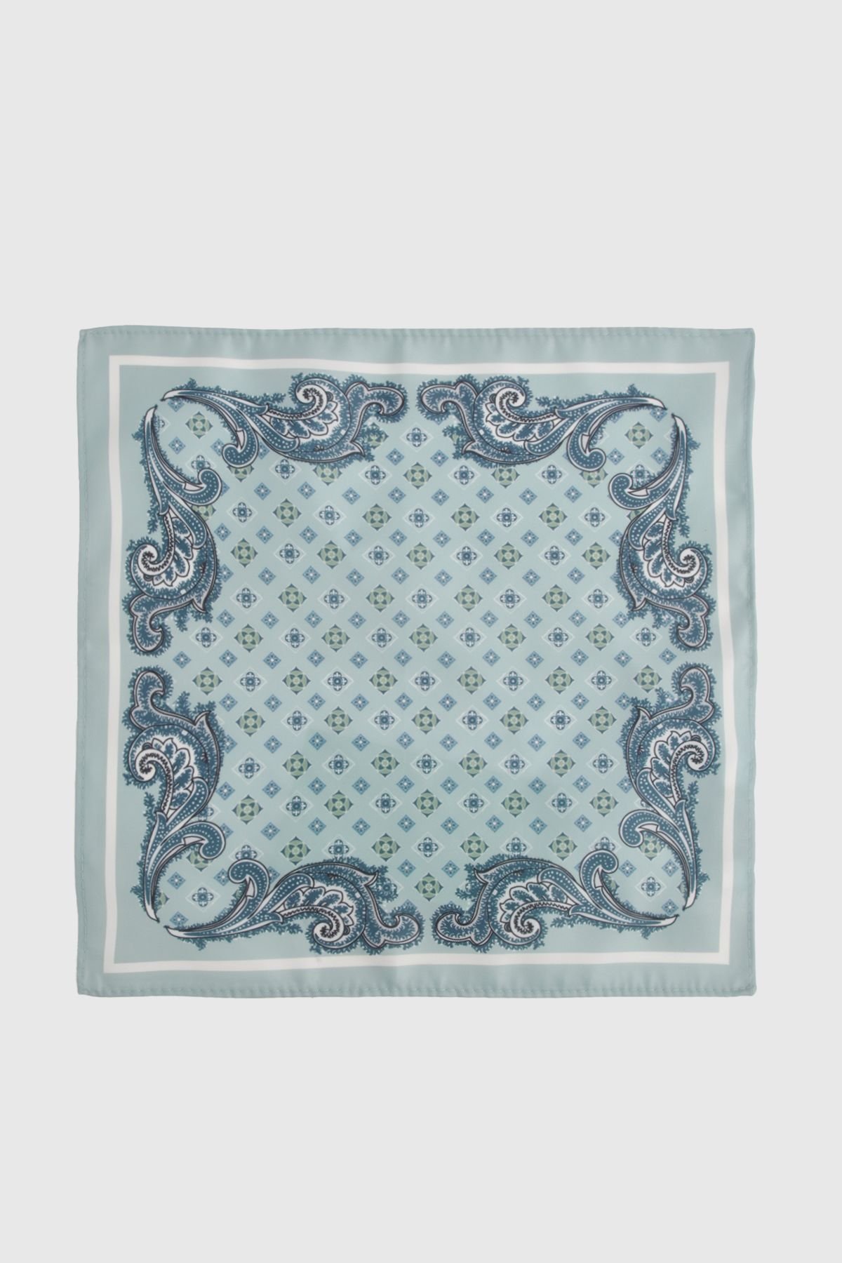 Burton Burton Men's Sage Foulard Pocket Square - 3