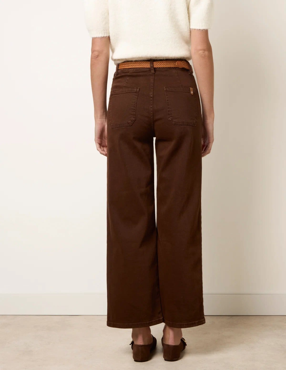 Blue Vanilla Belted Wide Leg Jeans - 4