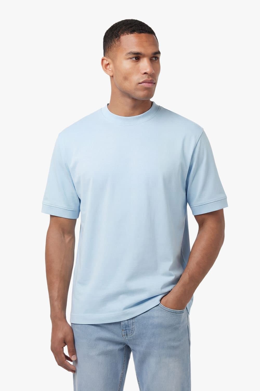 Luke 1977 Luke 1977 Men's Dapper Schnapper T-shirt in Light Blue