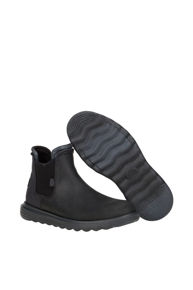 Hey Dude HEY DUDE Men's Branson Boot Classic Black/Black in Black - 3