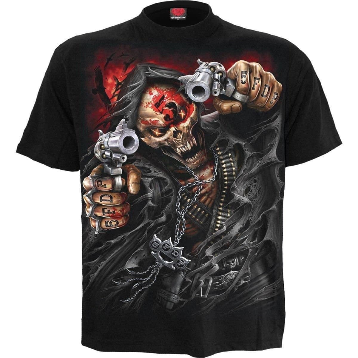 Spiral Spiral Men's 5FDP - ASSASSIN - Licensed Band T-Shirt Black