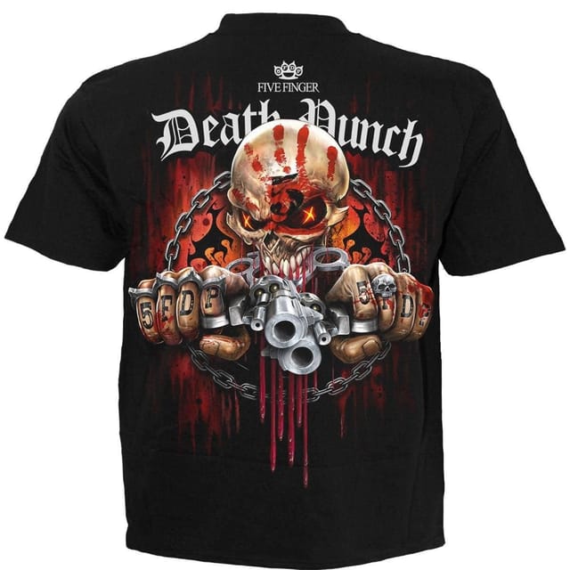 Spiral Spiral Men's 5FDP - ASSASSIN - Licensed Band T-Shirt Black - 2