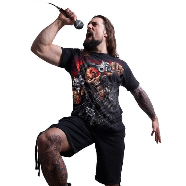 Spiral Spiral Men's 5FDP - ASSASSIN - Licensed Band T-Shirt Black - 3