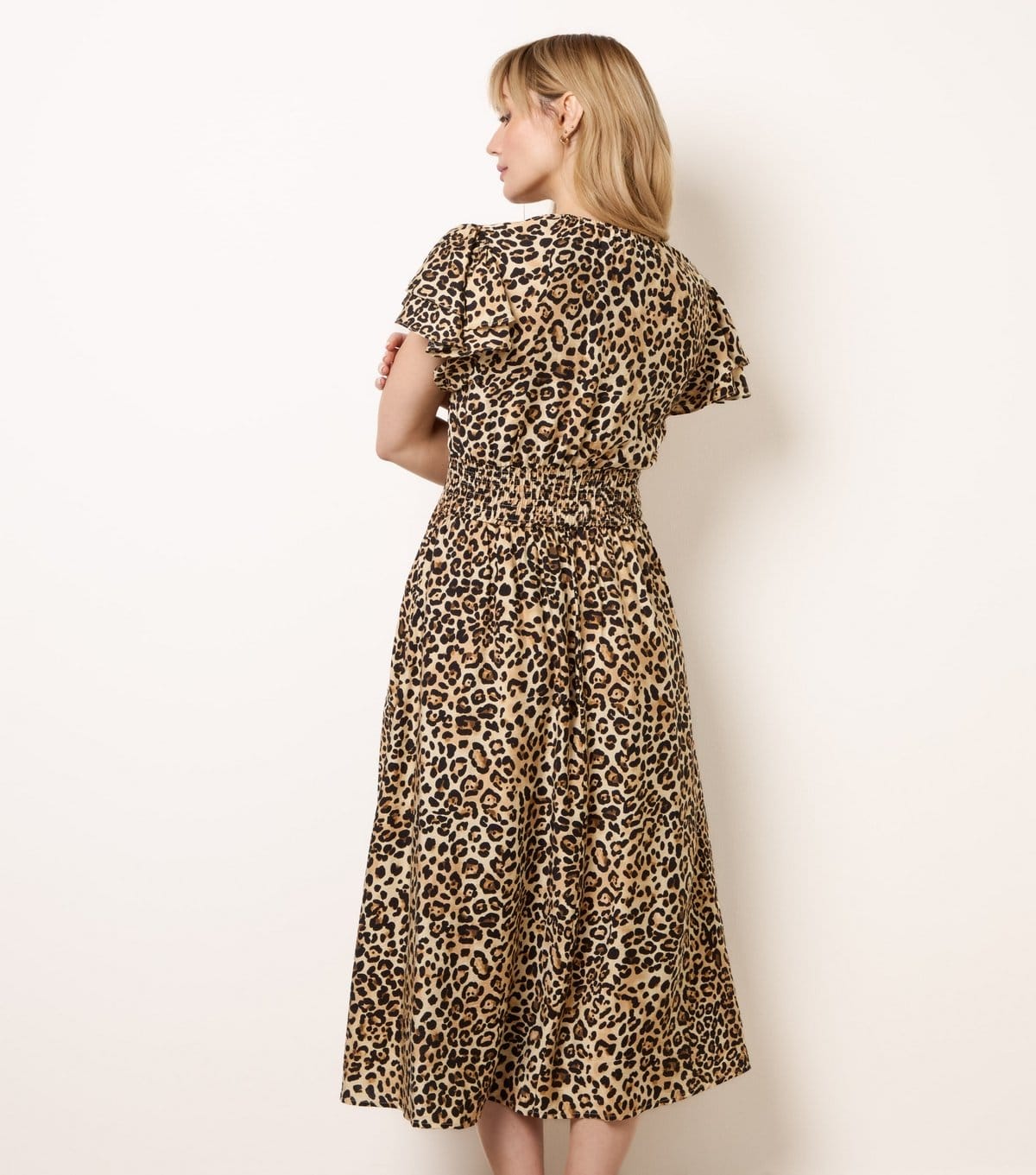 Blue Vanilla Women's Brown Animal Print Midi Dress Blue Vanilla New Look - 4
