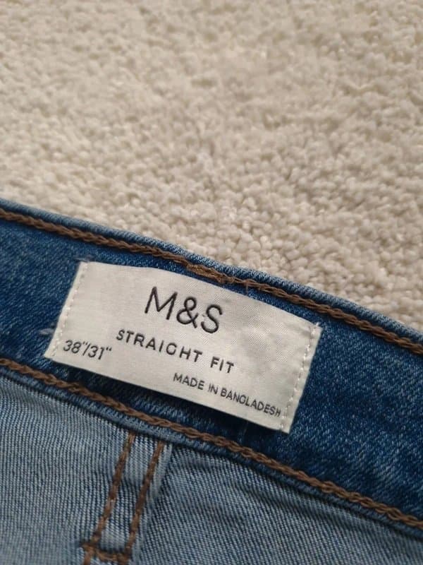 Marks & Spencer M and s straight fit jeans size 38
