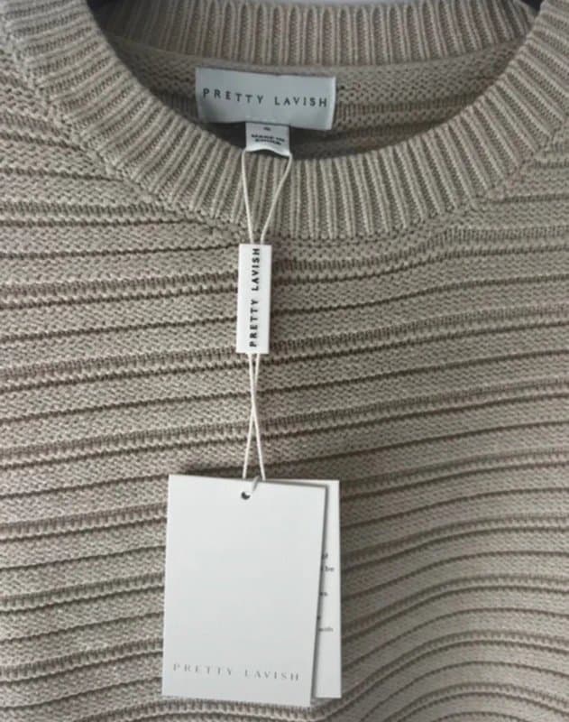 Pretty Lavish Pretty lavish Annie Backless Tie Knit Dress New with tags