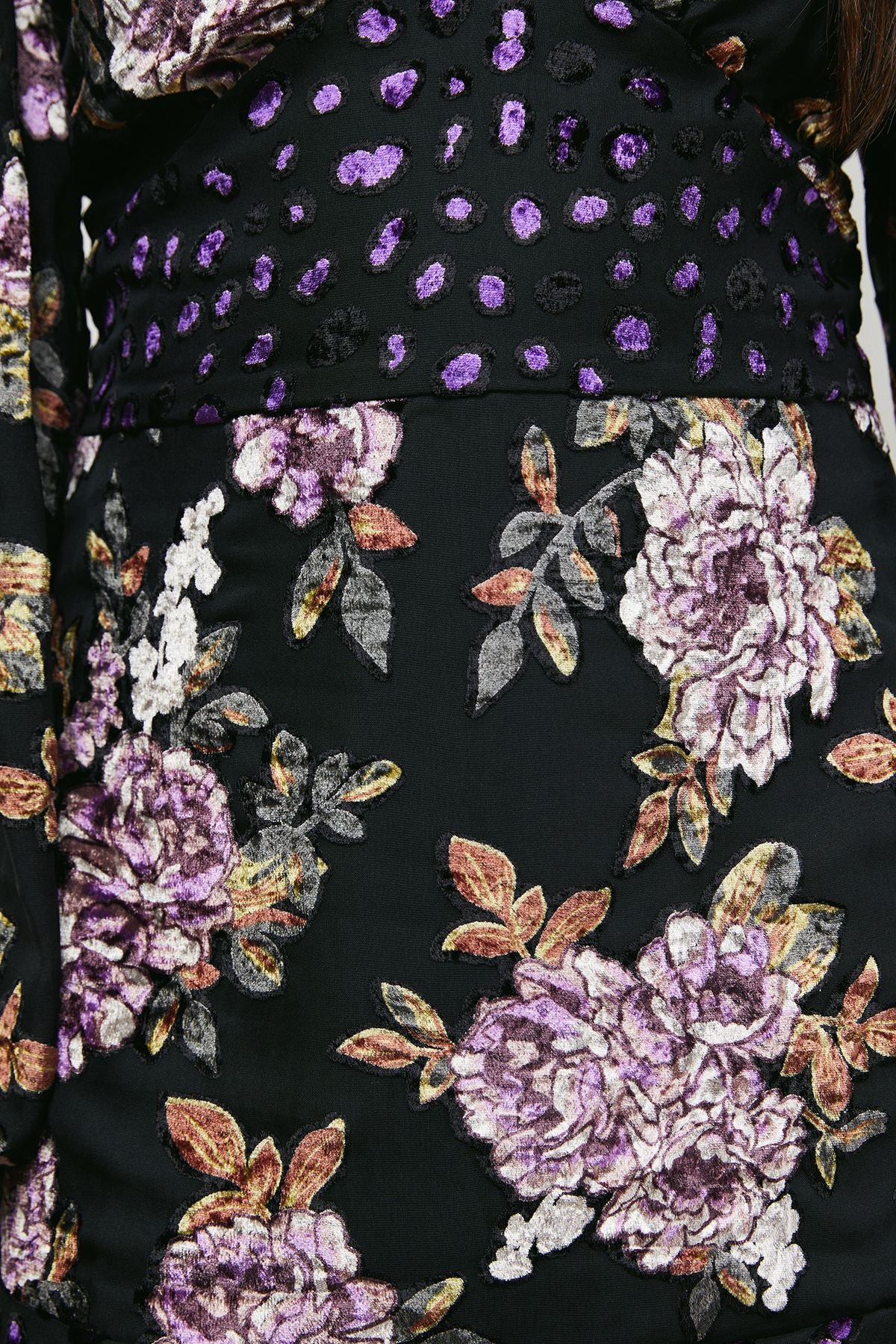 Oasis Oasis Women's Floral Devore Mix Mini Dress - 4