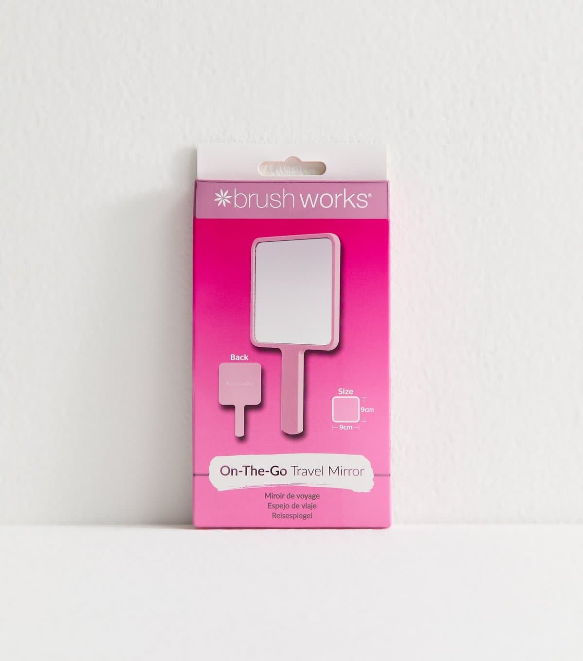 Brushworks Pink On-The-Go Travel Mirror Brushworks New Look