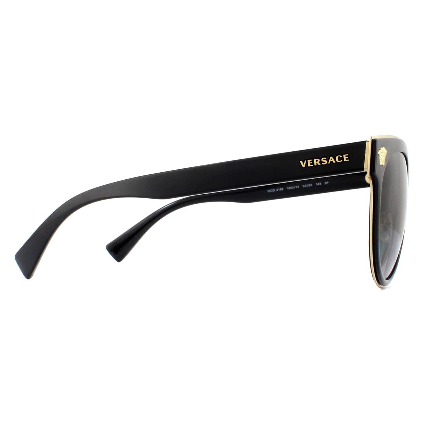 Versace Versace Women's Cat Eye Black Grey Sunglasses - 4