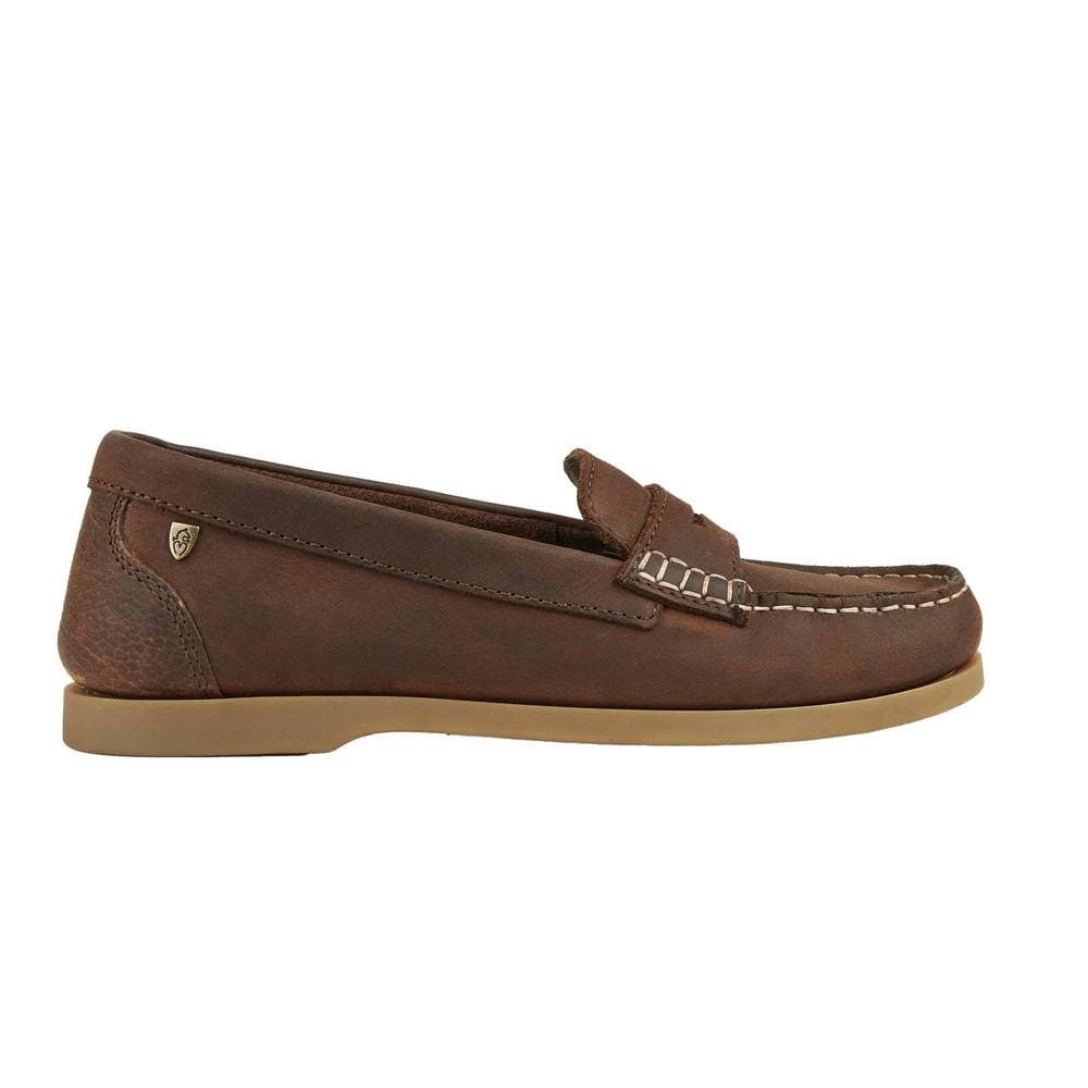 Moretta Moretta Women's Forli Leather Deck Shoes in Brown