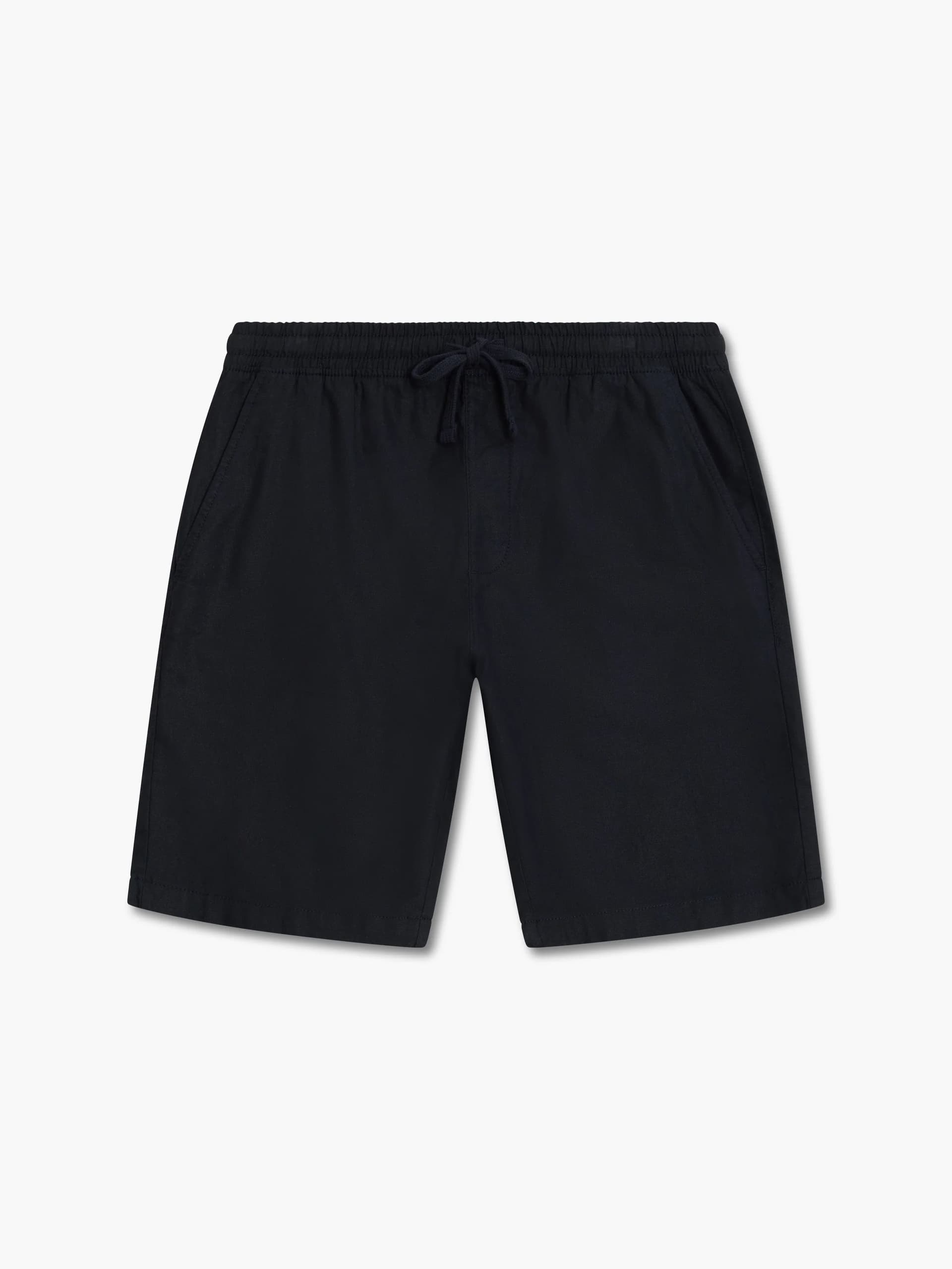 French Connection Drawstring Linen Shorts Black