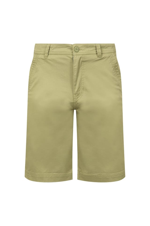 Weird Fish Weird Fish Men's Rayburn Cotton Flat Front Shorts in Pale Green - 2