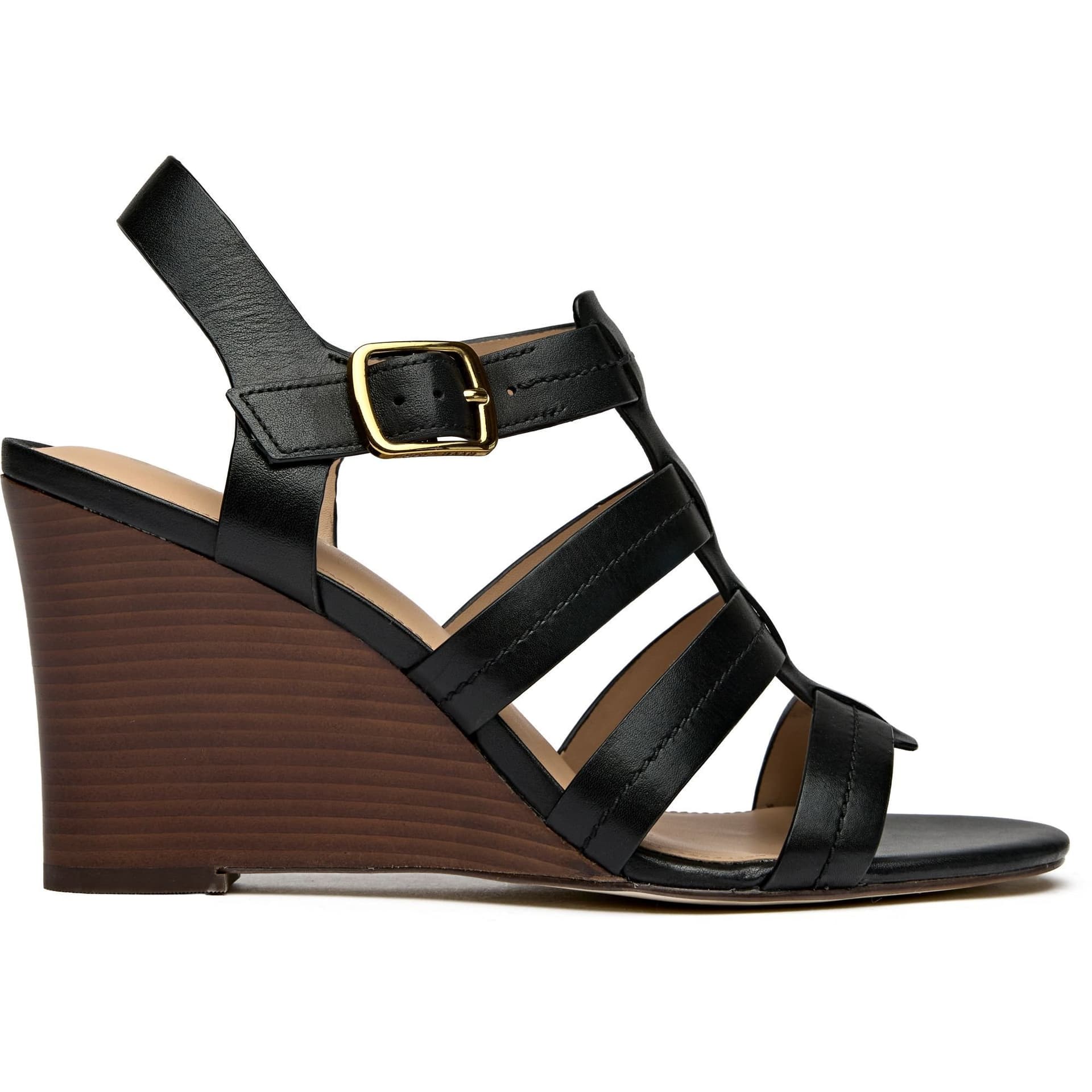 Cole Haan Cole Haan Black Fisherman Wedge Sandals