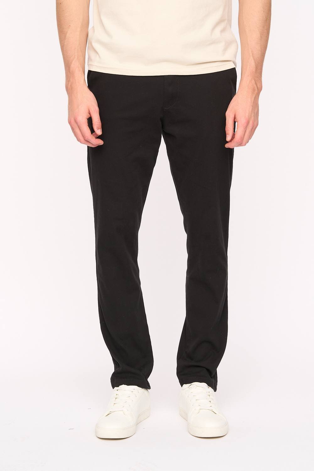 Duck and Cover Duck and Cover Men's Everett Slim-Fit Stretch Chinos with Adjustable Waist Cinch in Black - 2
