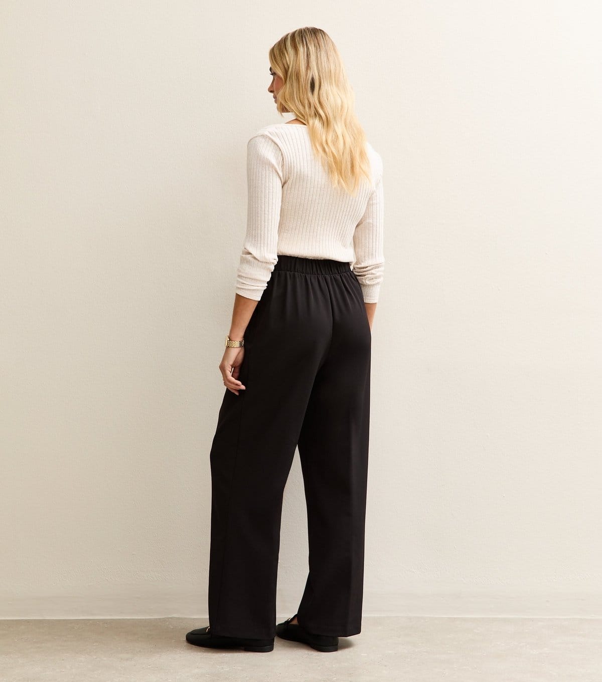 New Look Women's Maternity Black Wide Leg Trousers New Look - 4
