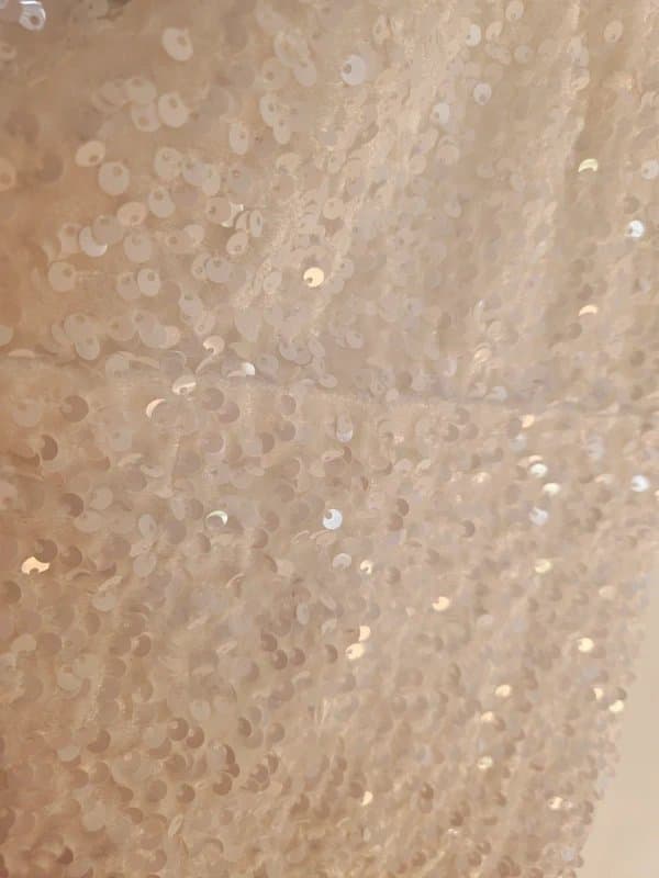 New Look Women's New Look off the shoulder white sparkle sequin mini dress Bride Hen do Size 12 New