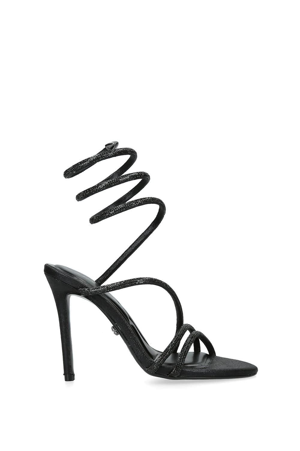 Carvela Carvela Black Crystal Embellished Sandals