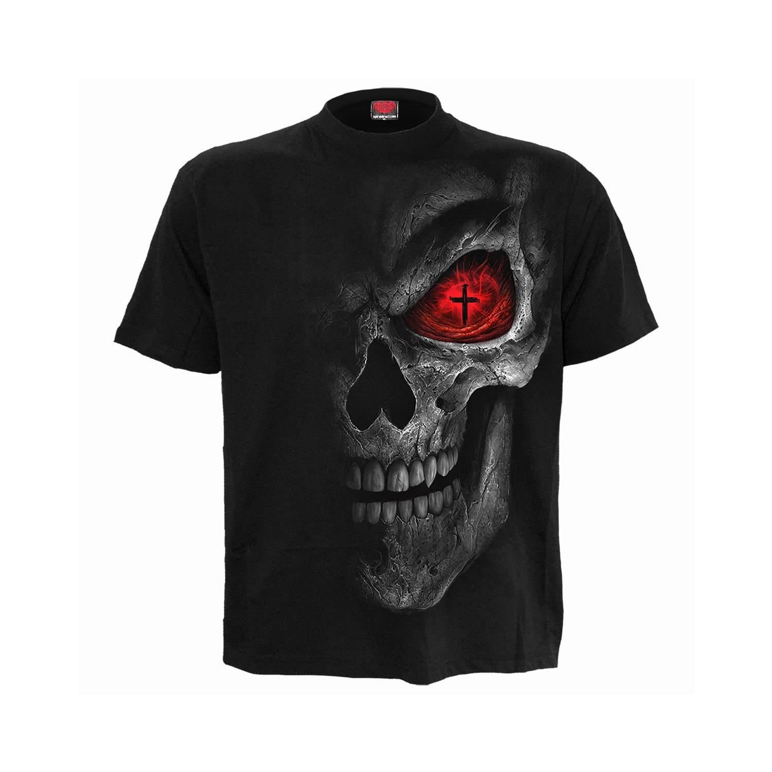 Spiral Direct Spiral Direct Men's Death Stare Back Print T-Shirt in Black