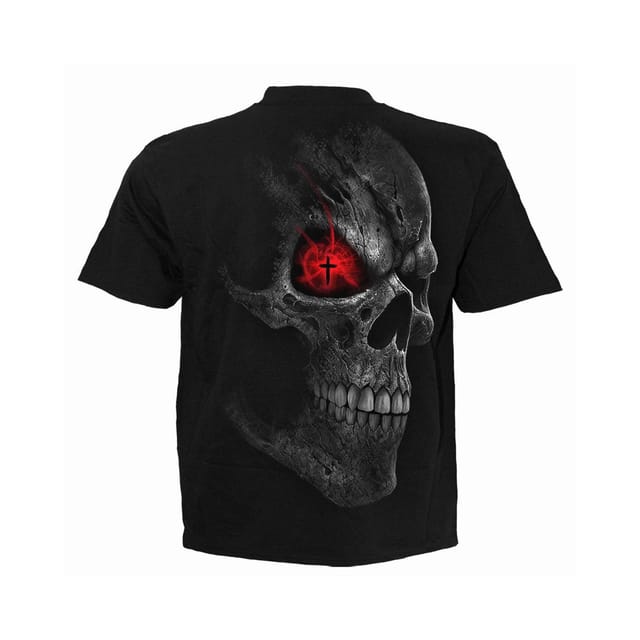 Spiral Direct Spiral Direct Men's Death Stare Back Print T-Shirt in Black - 2