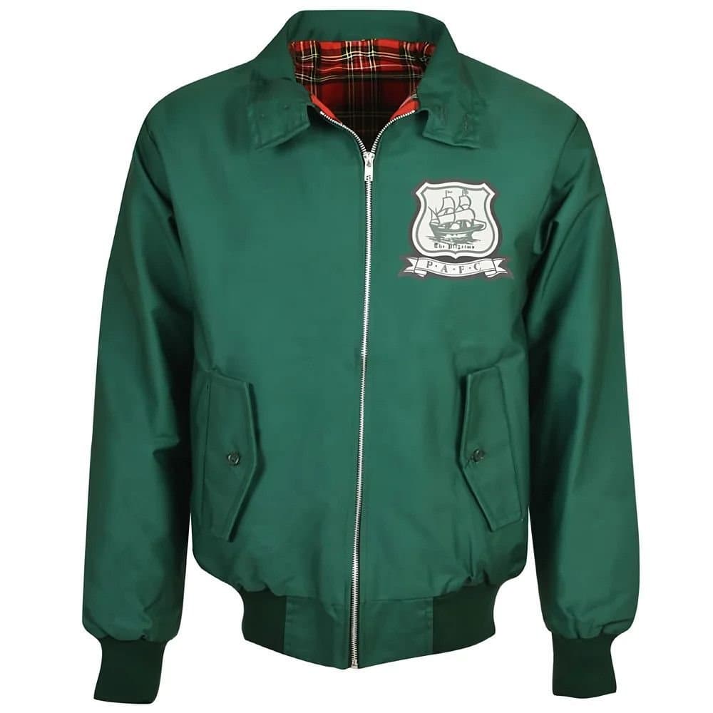 Plymouth Plymouth Men's Mens Argyle Green Harrington Jacket