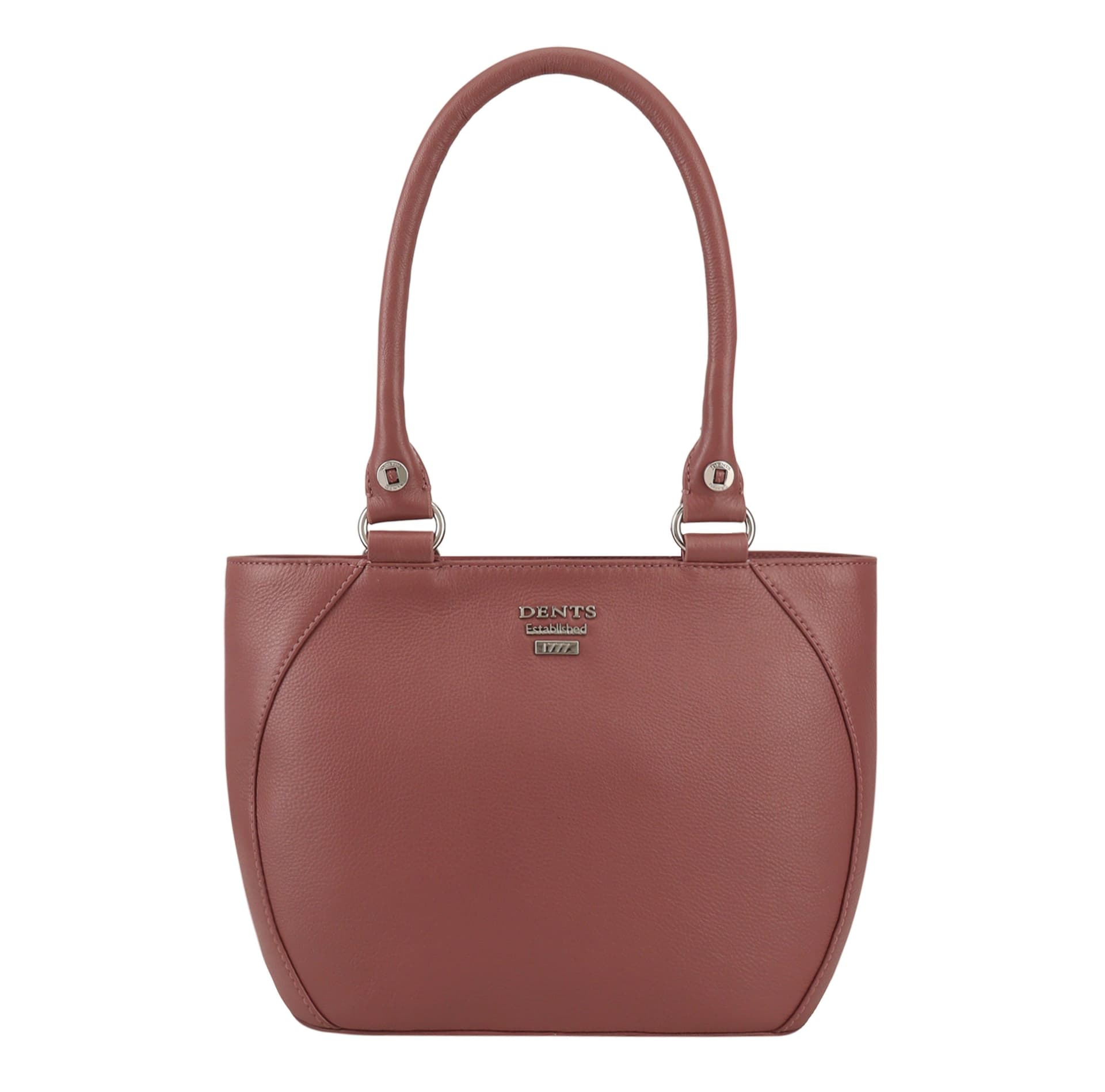 Dents Dents Women's Oxford Leather Shoulder Bag in Pink