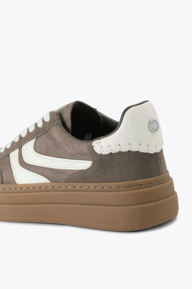 Steve Madden STEVE MADDEN Women's 'Dodge Taupe' Suede Trainers in Taupe - 3