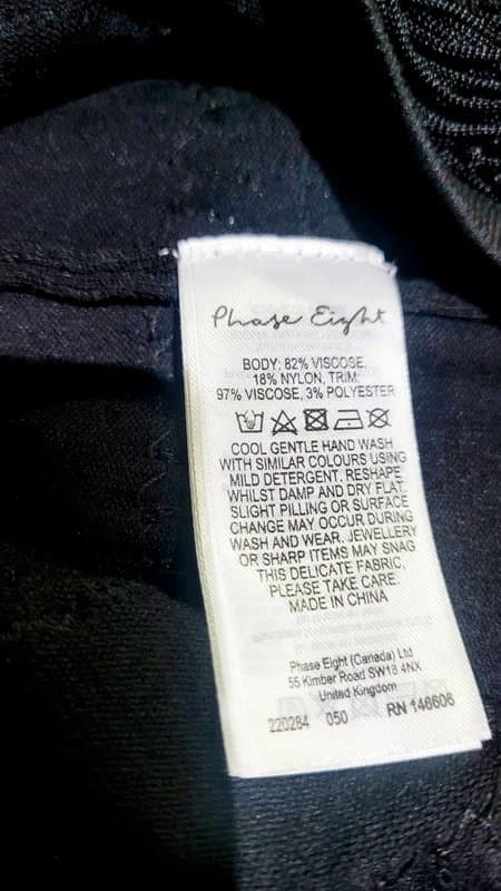 Phase Eight Phase Eight Size 10 black tassel silver sequin flapper style stretch dress VGC