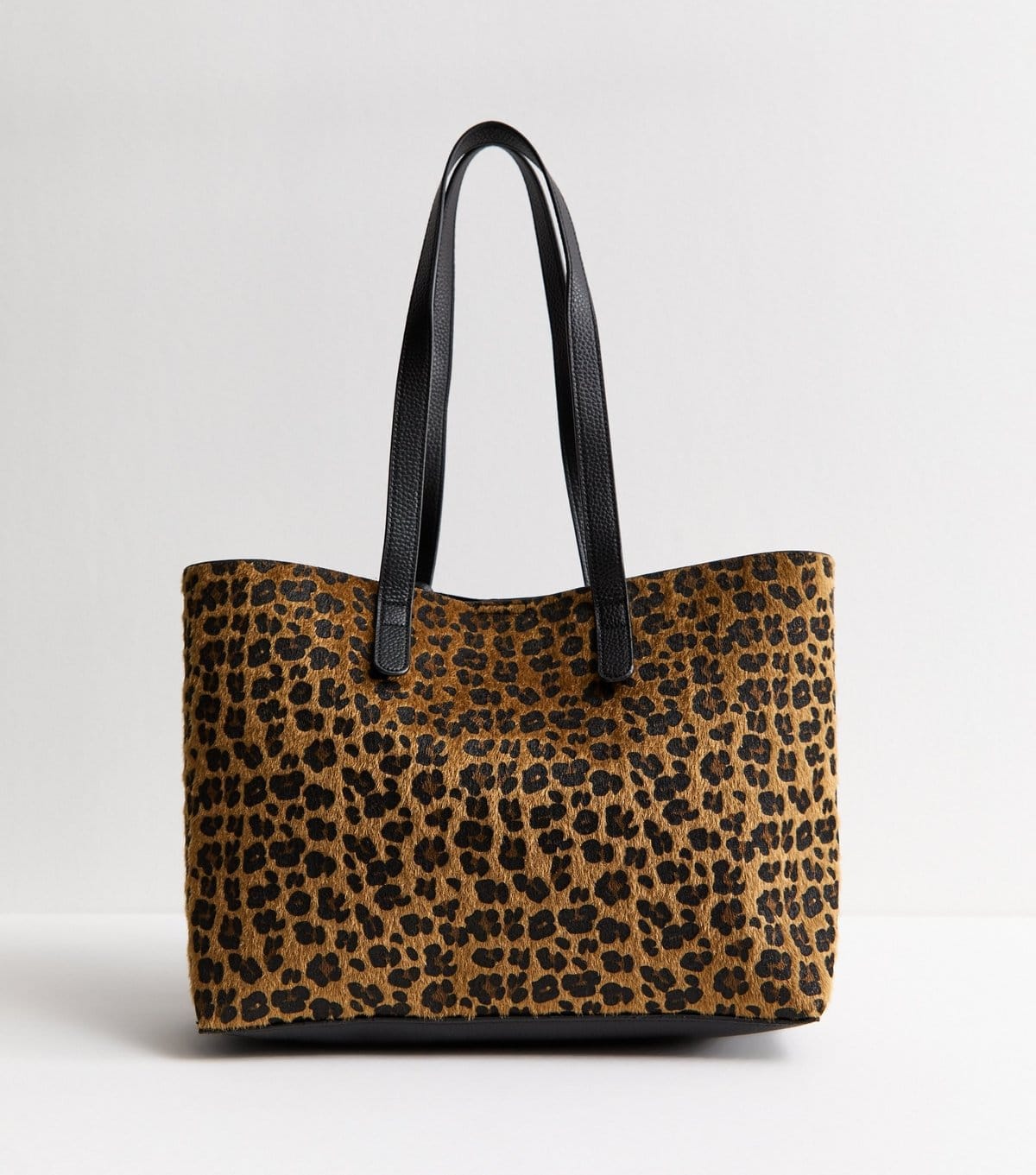 New Look 2 in 1 Brown Animal Print Shopper Tote and Internal Pouch Bag New Look - 4