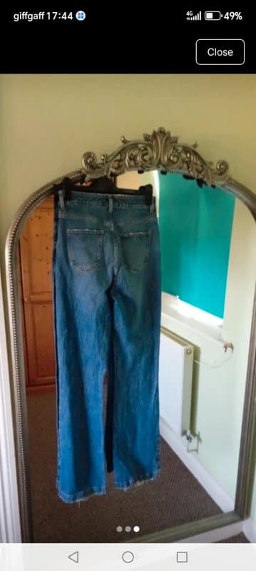 Vintage Dressing Ladies size 10 blue flare bootleg y2k jeans