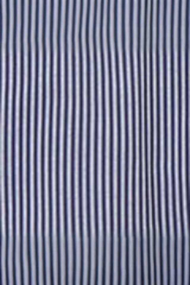 British Boxers British Boxers Men's "Winchester" Stripe Crisp Cotton Nightshirt in Navy - 2