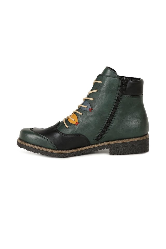 Rieker Rieker Women's 'Compass' Lace Up Ankle Boots in Dark Green - 2