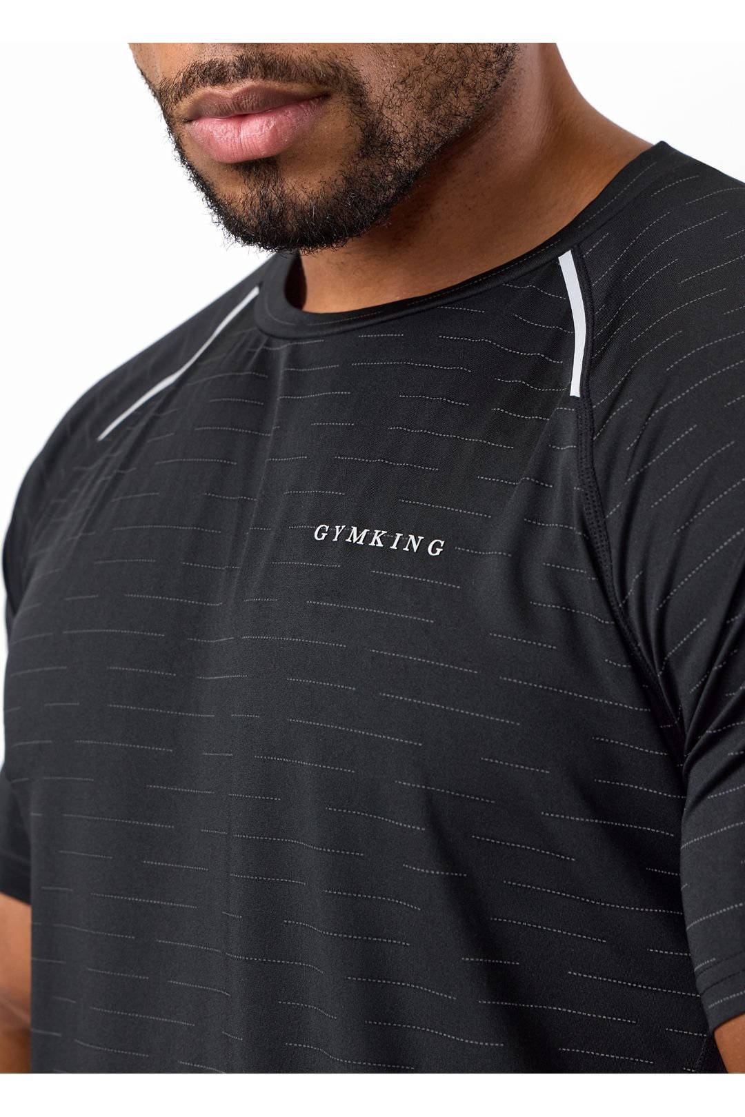 Gym King GYM KING Men's Stamina Performance Tee Black - 3