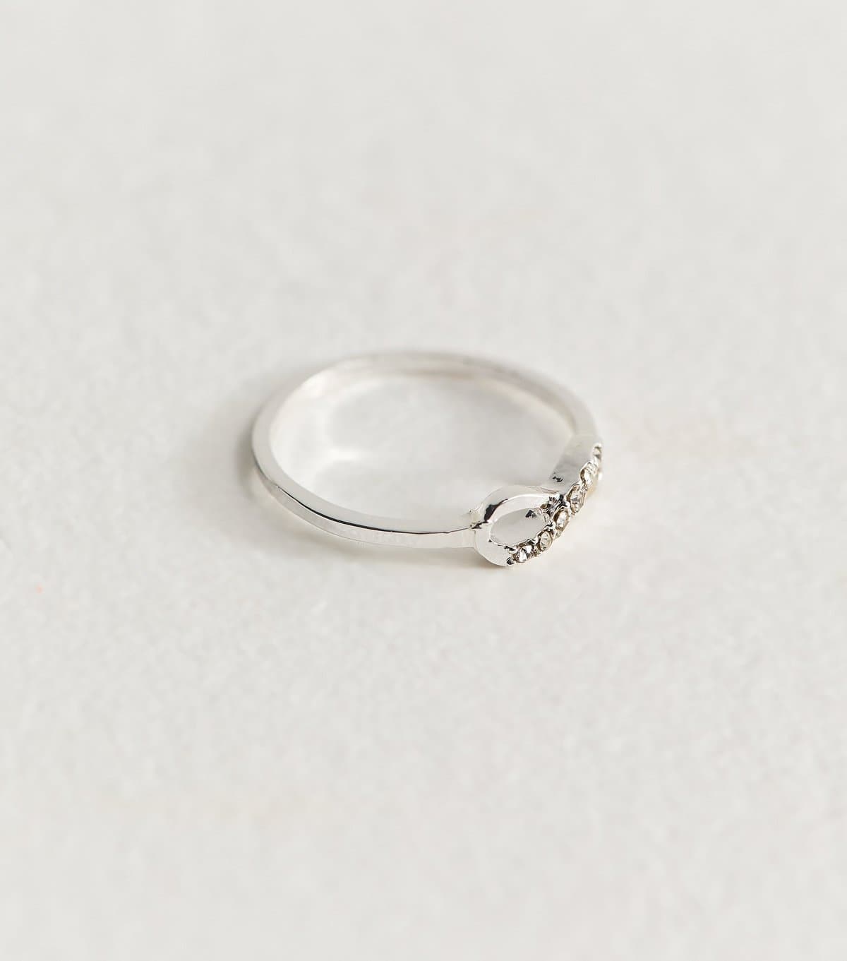 New Look Silver Tone Single Infinity Ring New Look