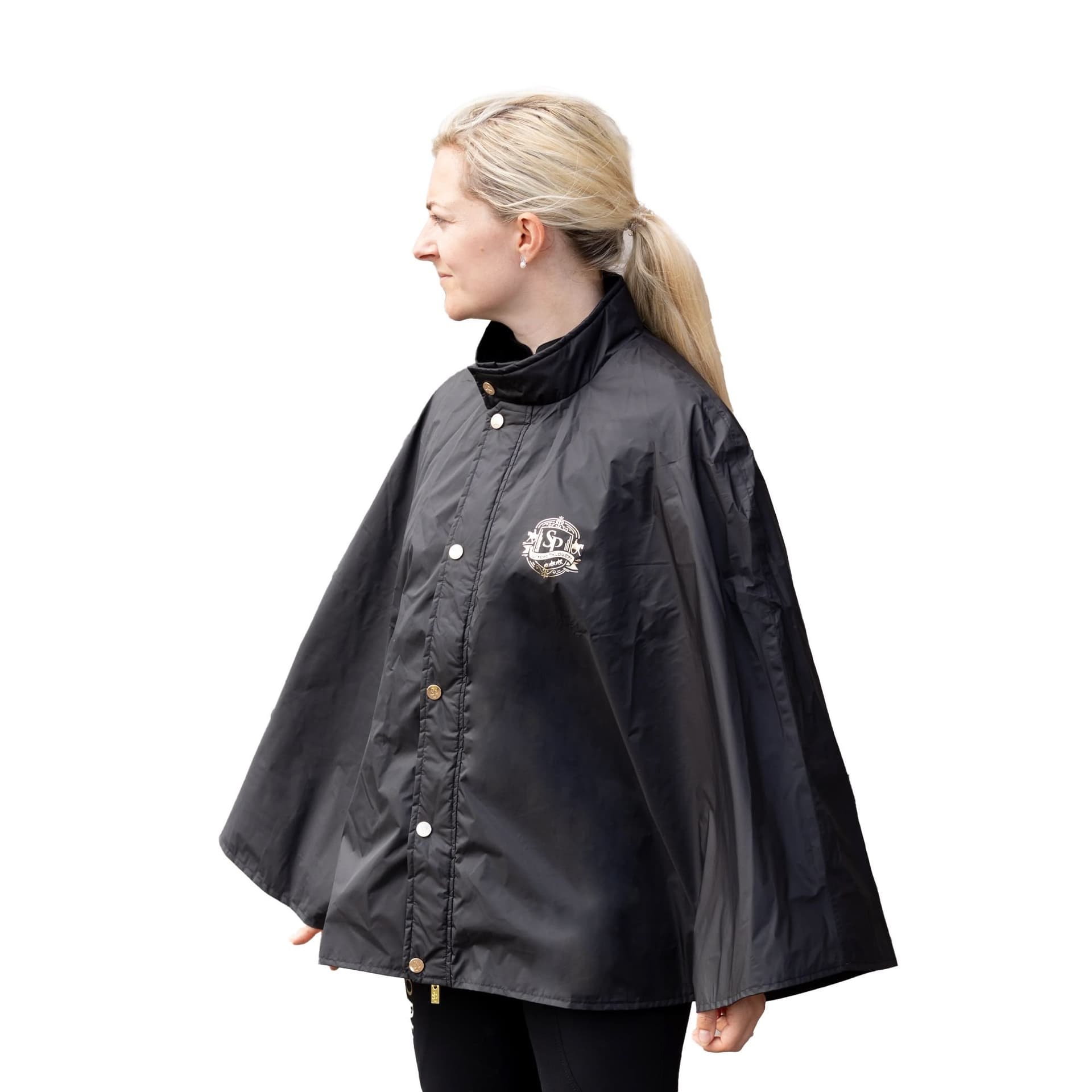 Supreme Products Supreme Products Men's Show Rider Active Rain Poncho in Black