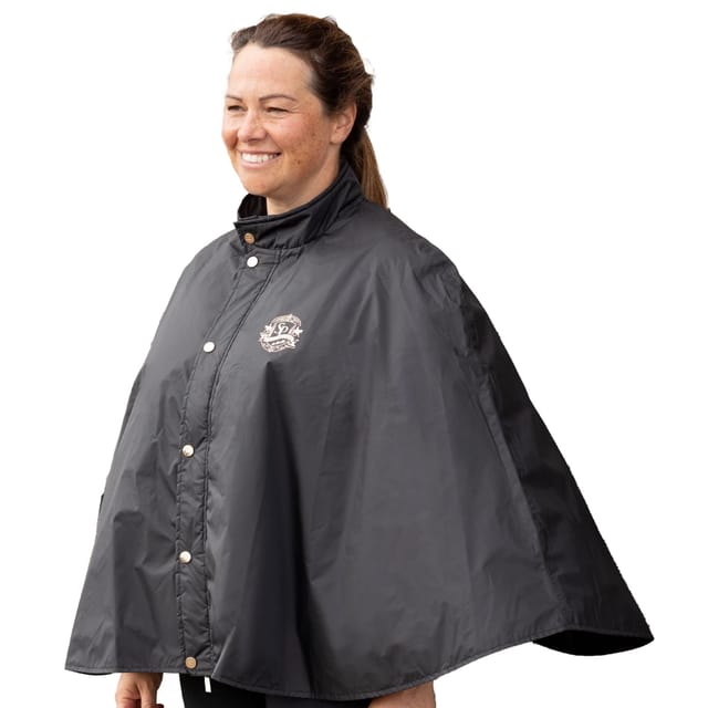 Supreme Products Supreme Products Men's Show Rider Active Rain Poncho in Black - 3