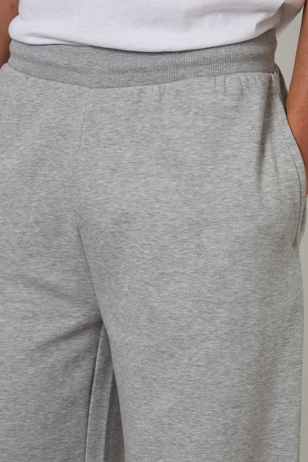 Threadbare Threadbare Men's Wide Leg Joggers in Light Grey - 4