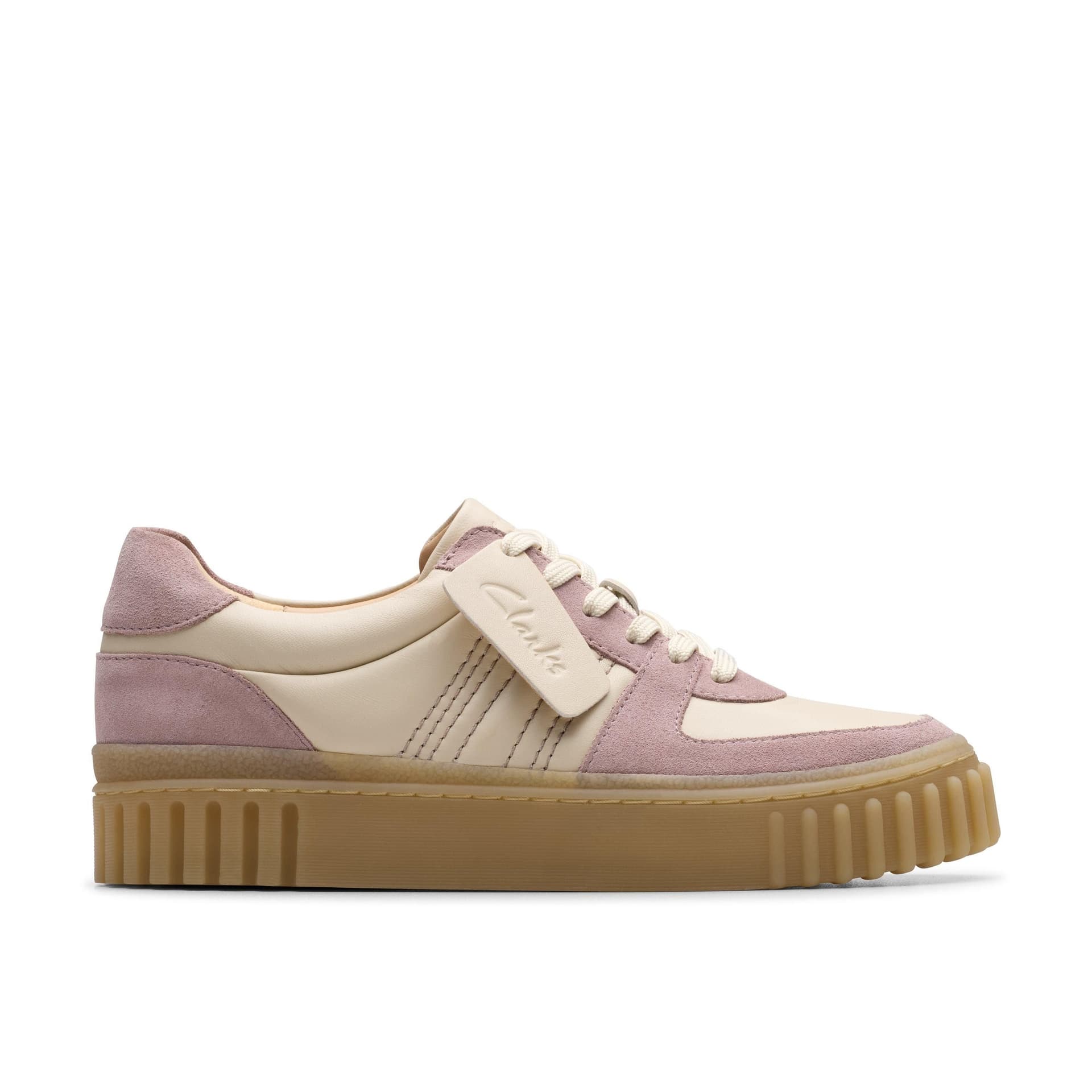 Clarks Clarks Women's Mayhill Lace Light Pink Combination Trainers